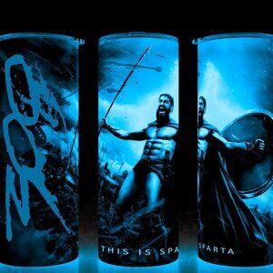 Glow in the Dark 300 This is Sparta Action Movie Cup Mug Tumbler
